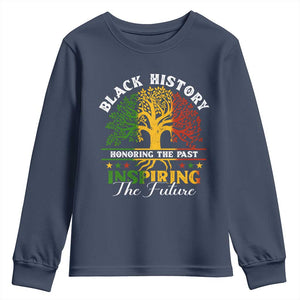 Black History Month Youth Sweatshirt Honoring The Past Inspiring The Future