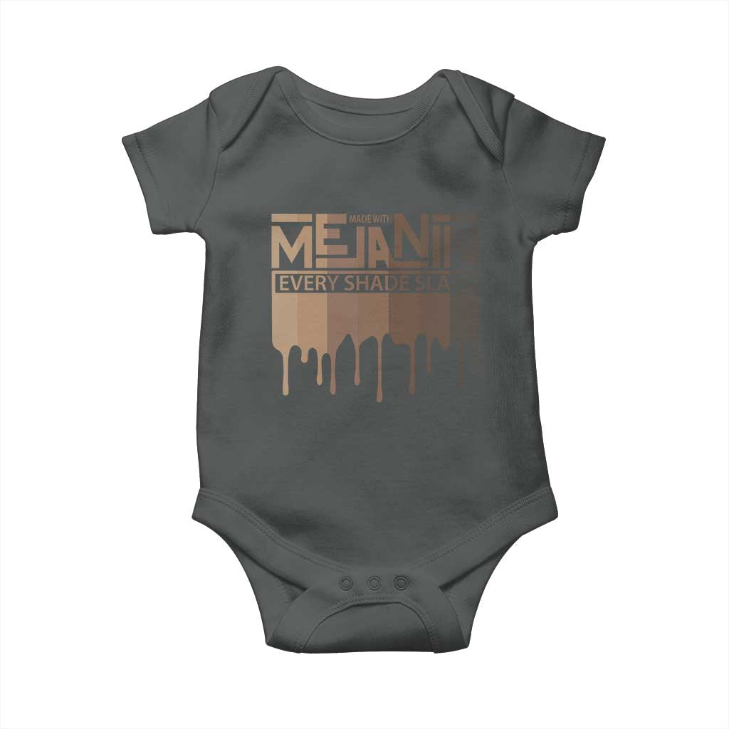 African Melanin Pride Baby Onesie Made With Melanin Every Shade Slays