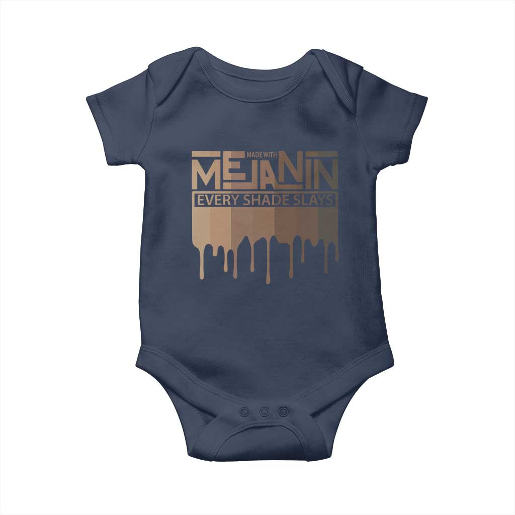 African Melanin Pride Baby Onesie Made With Melanin Every Shade Slays