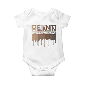 African Melanin Pride Baby Onesie Made With Melanin Every Shade Slays