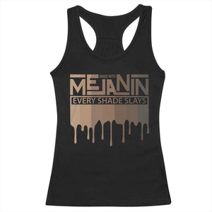 African Melanin Pride Racerback Tank Top Made With Melanin Every Shade Slays