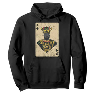 Black Pride African King Card Hoodie
