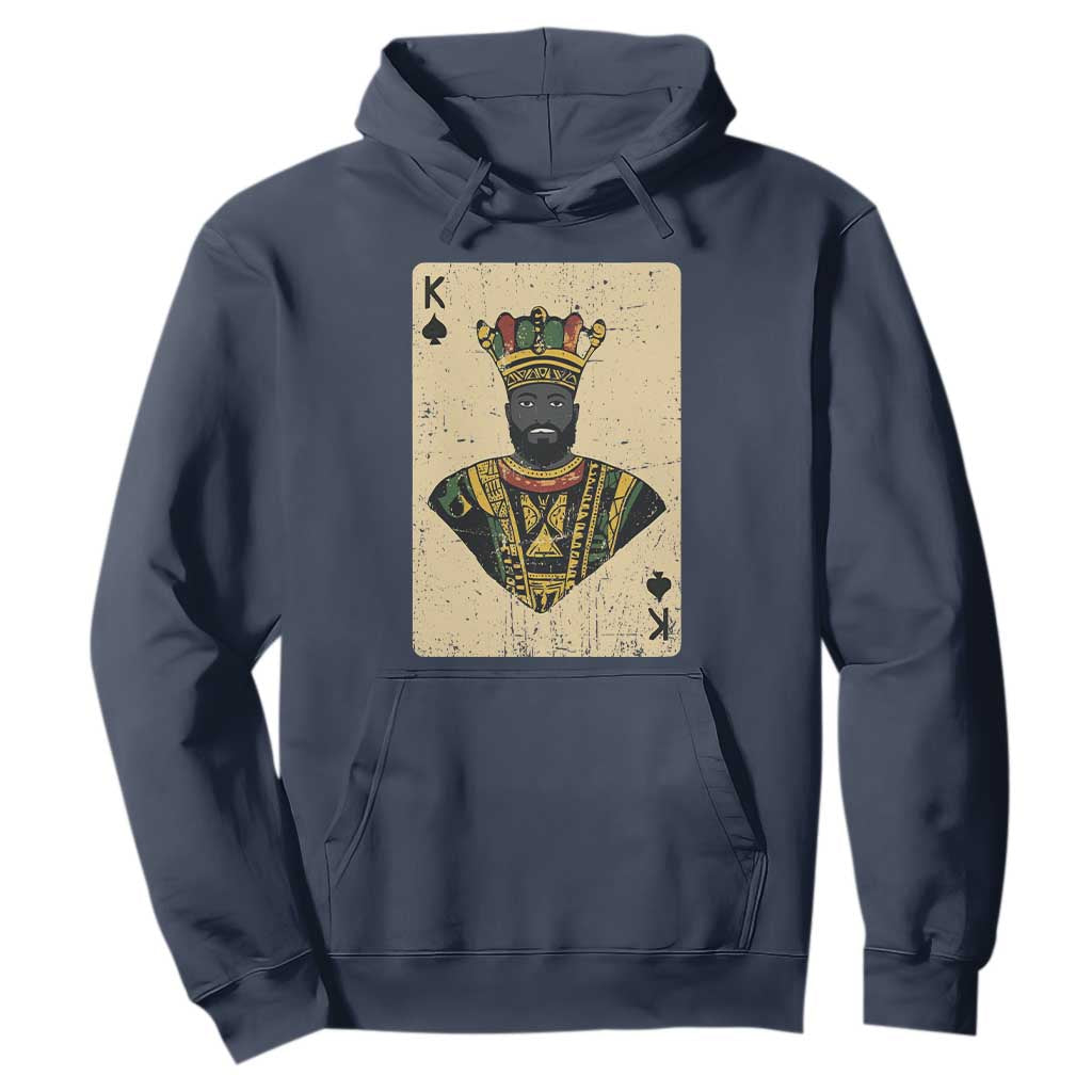 Black Pride African King Card Hoodie