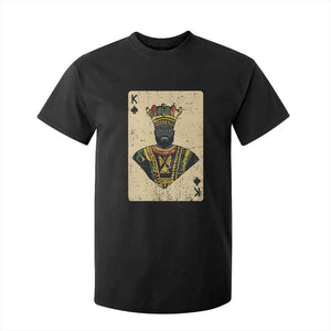 Black Pride African King Card T Shirt For Kid