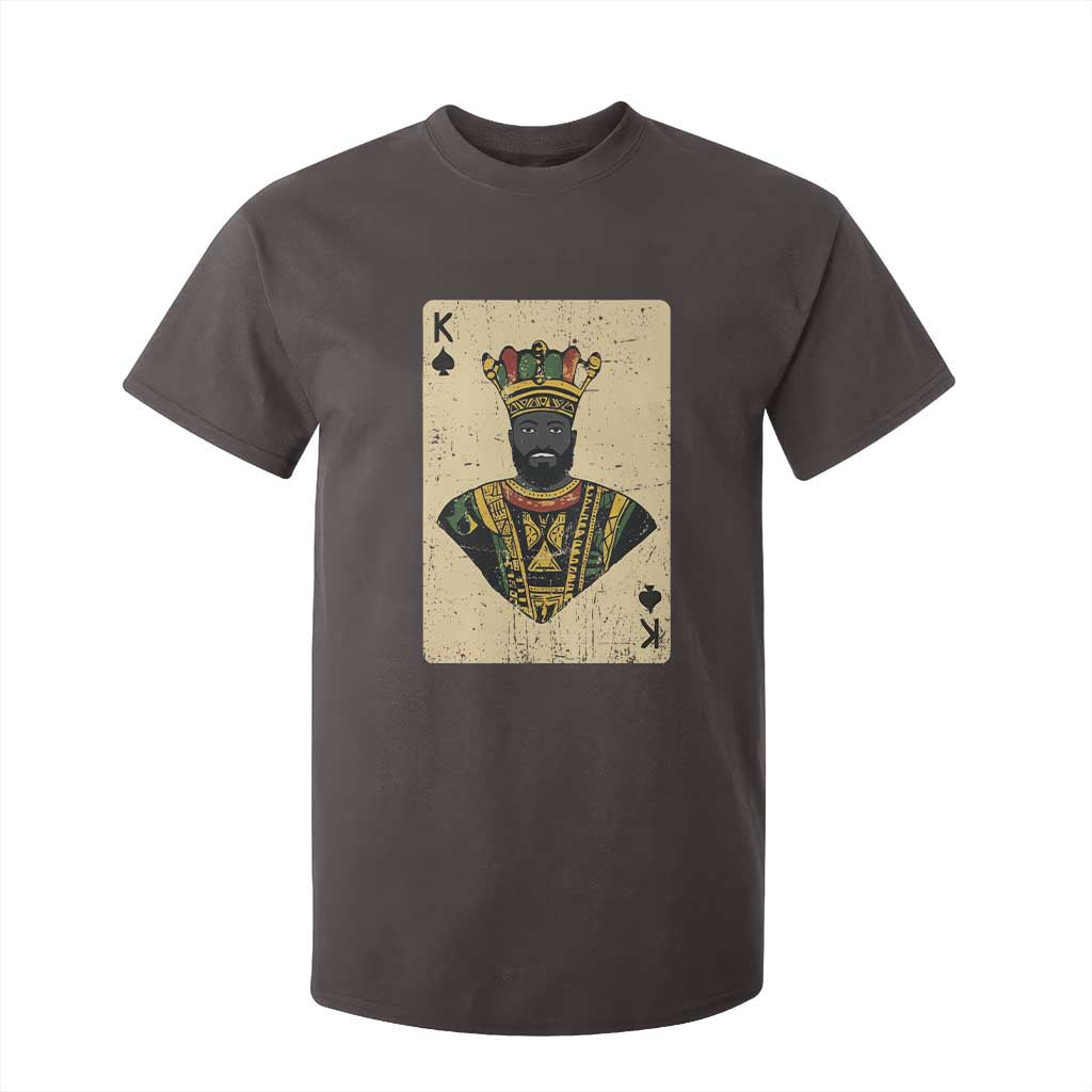 Black Pride African King Card T Shirt For Kid