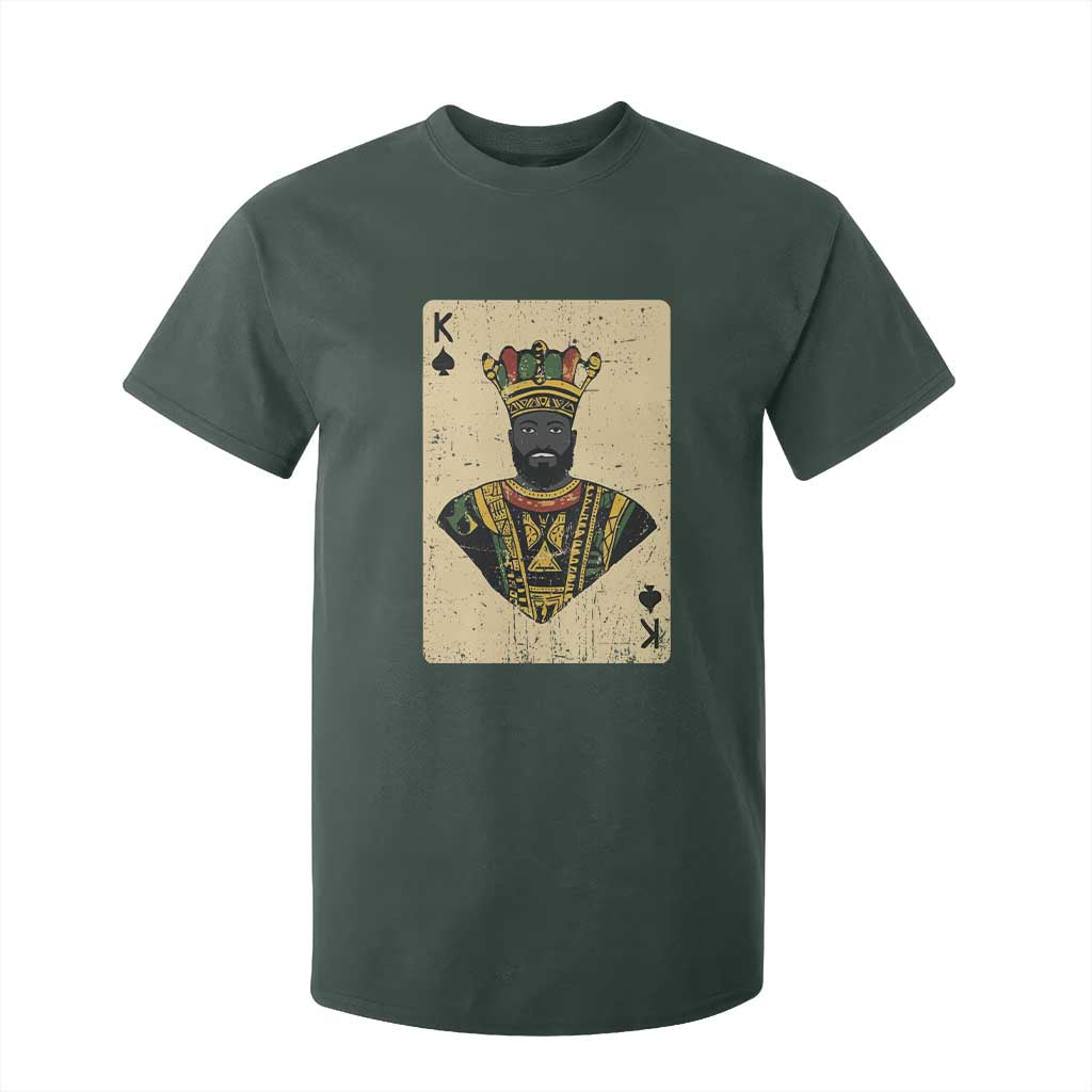 Black Pride African King Card T Shirt For Kid