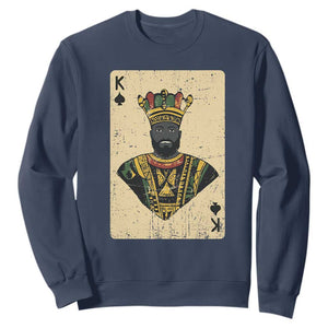 Black Pride African King Card Sweatshirt