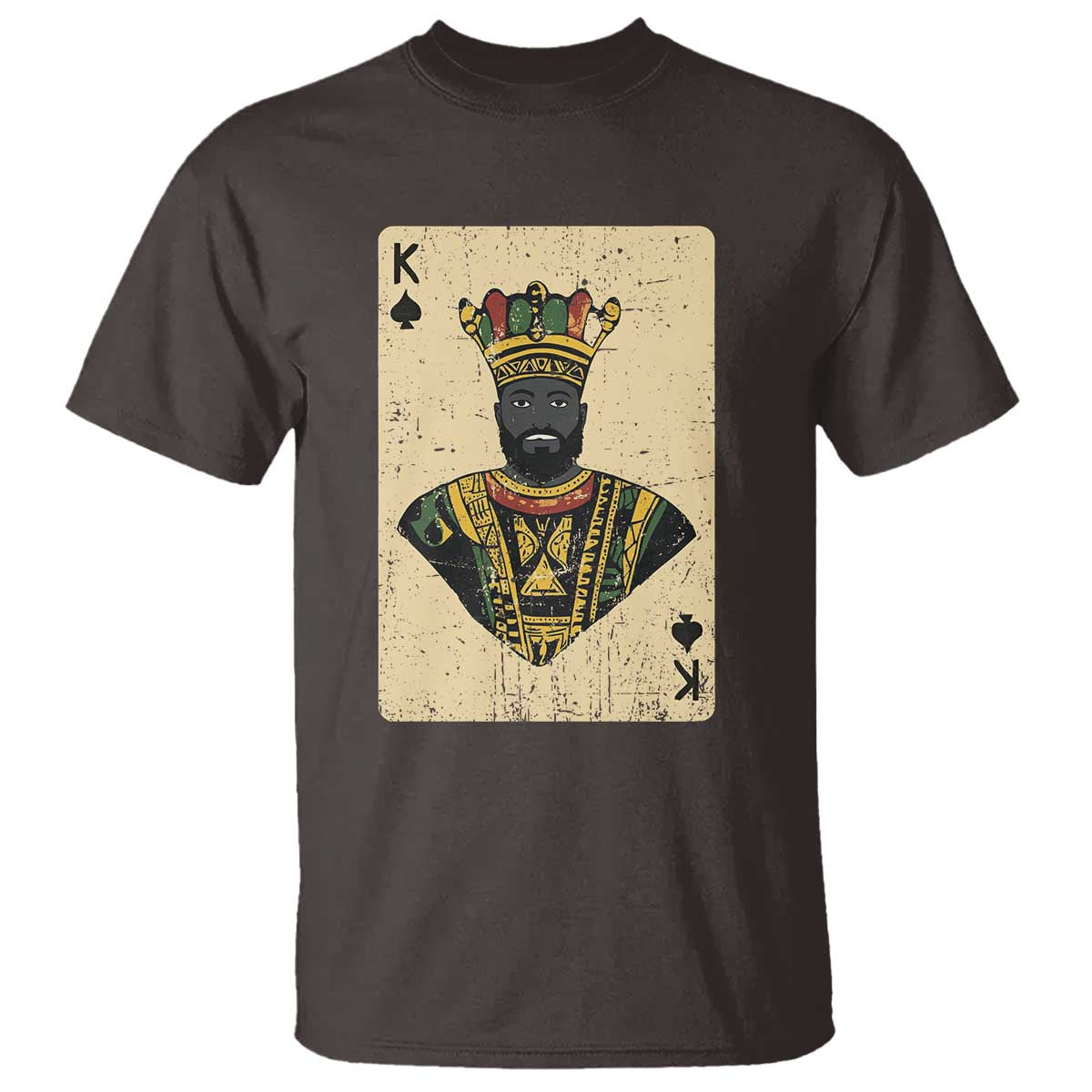Black Pride African King Card T Shirt