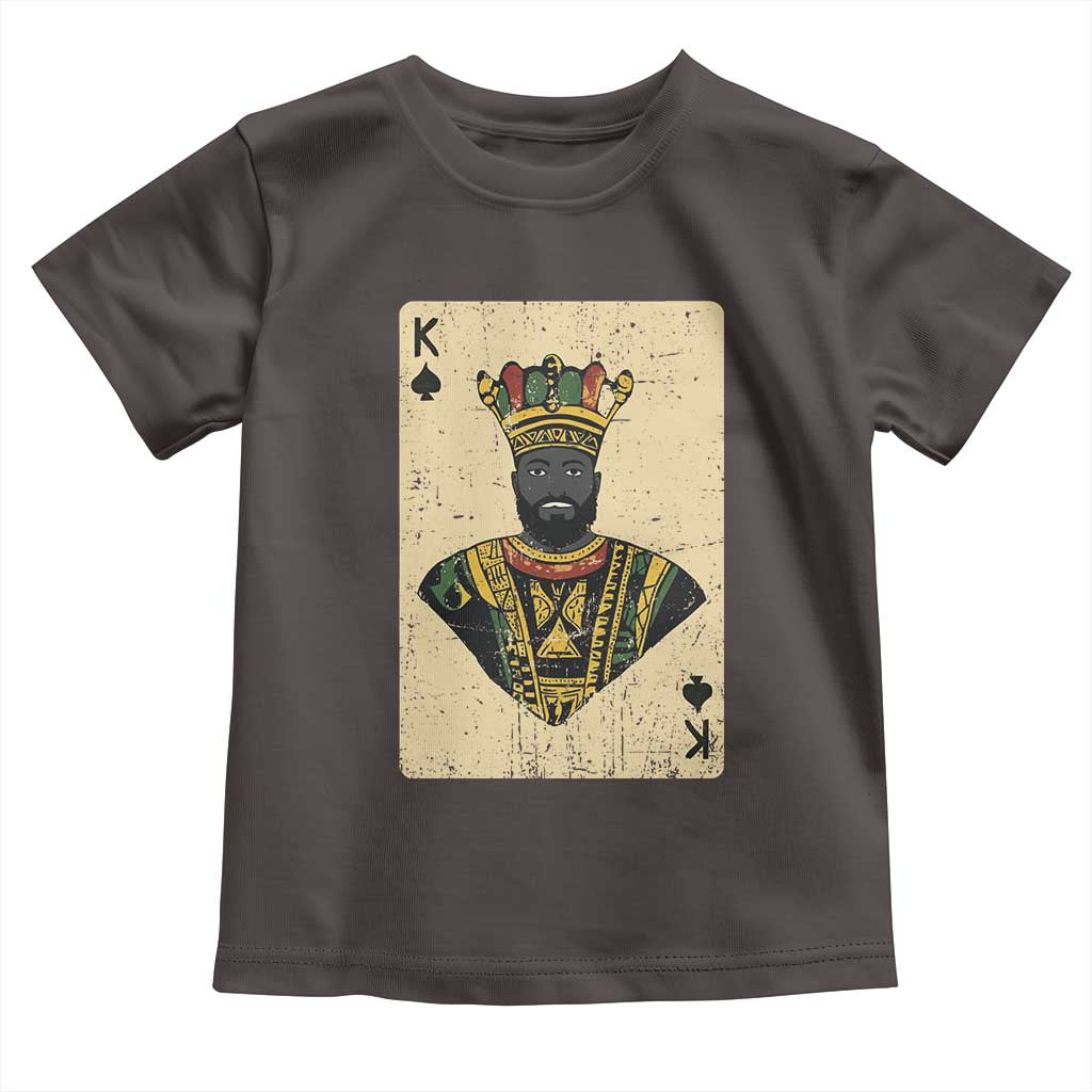 Black Pride African King Card Toddler T Shirt