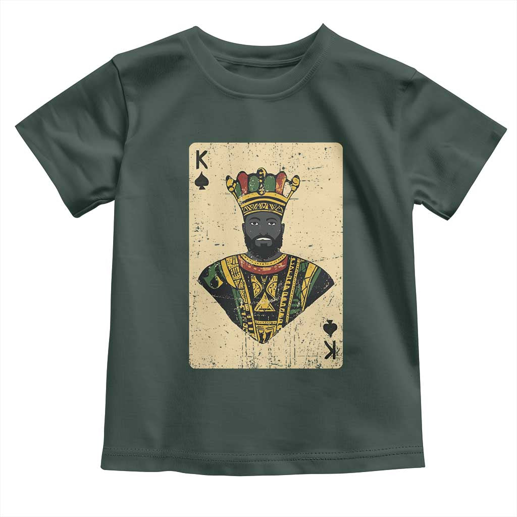 Black Pride African King Card Toddler T Shirt