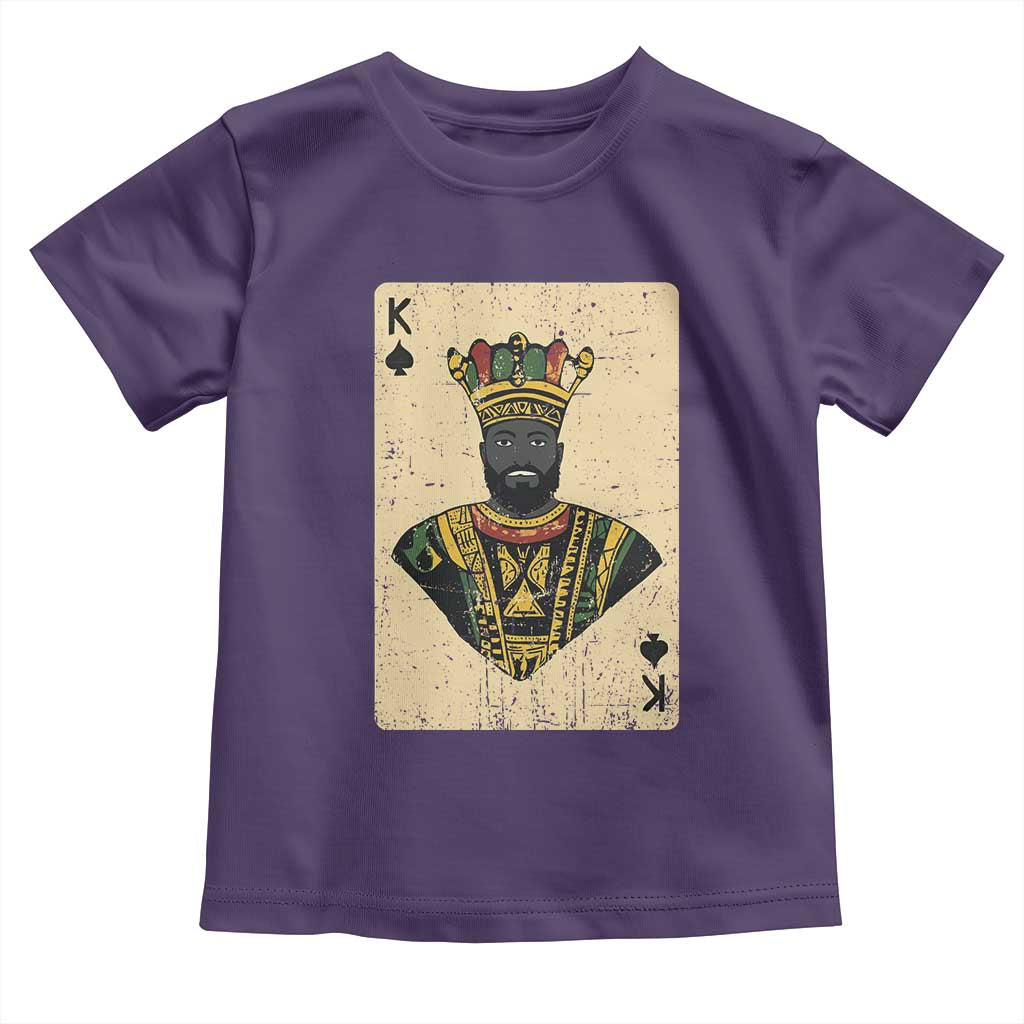Black Pride African King Card Toddler T Shirt