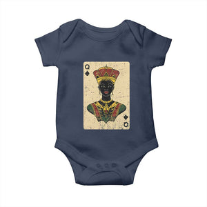 Black Pride African Queen Card Baby Onesie