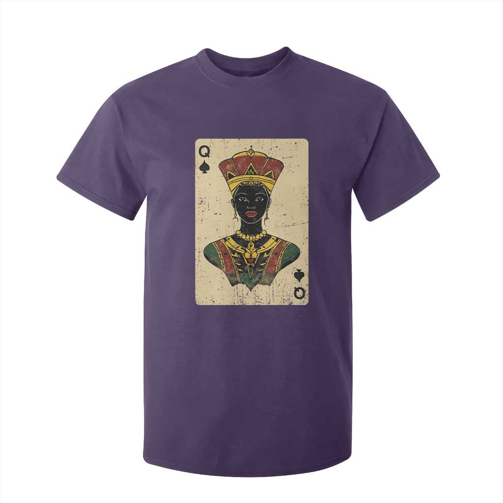 Black Pride African Queen Card T Shirt For Kid