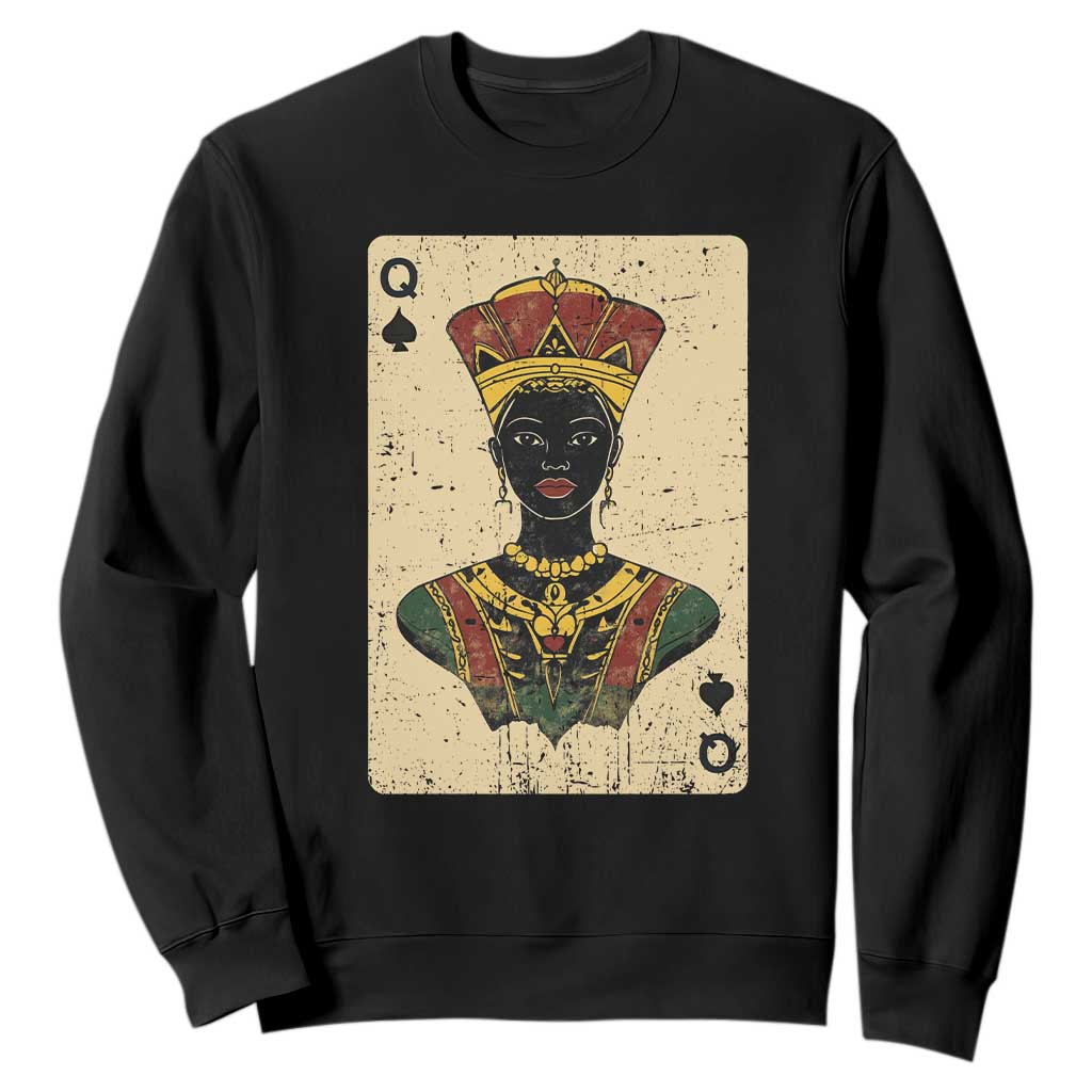 Black Pride African Queen Card Sweatshirt