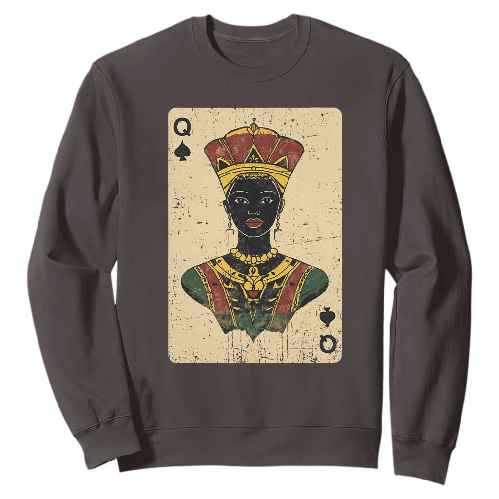 Black Pride African Queen Card Sweatshirt