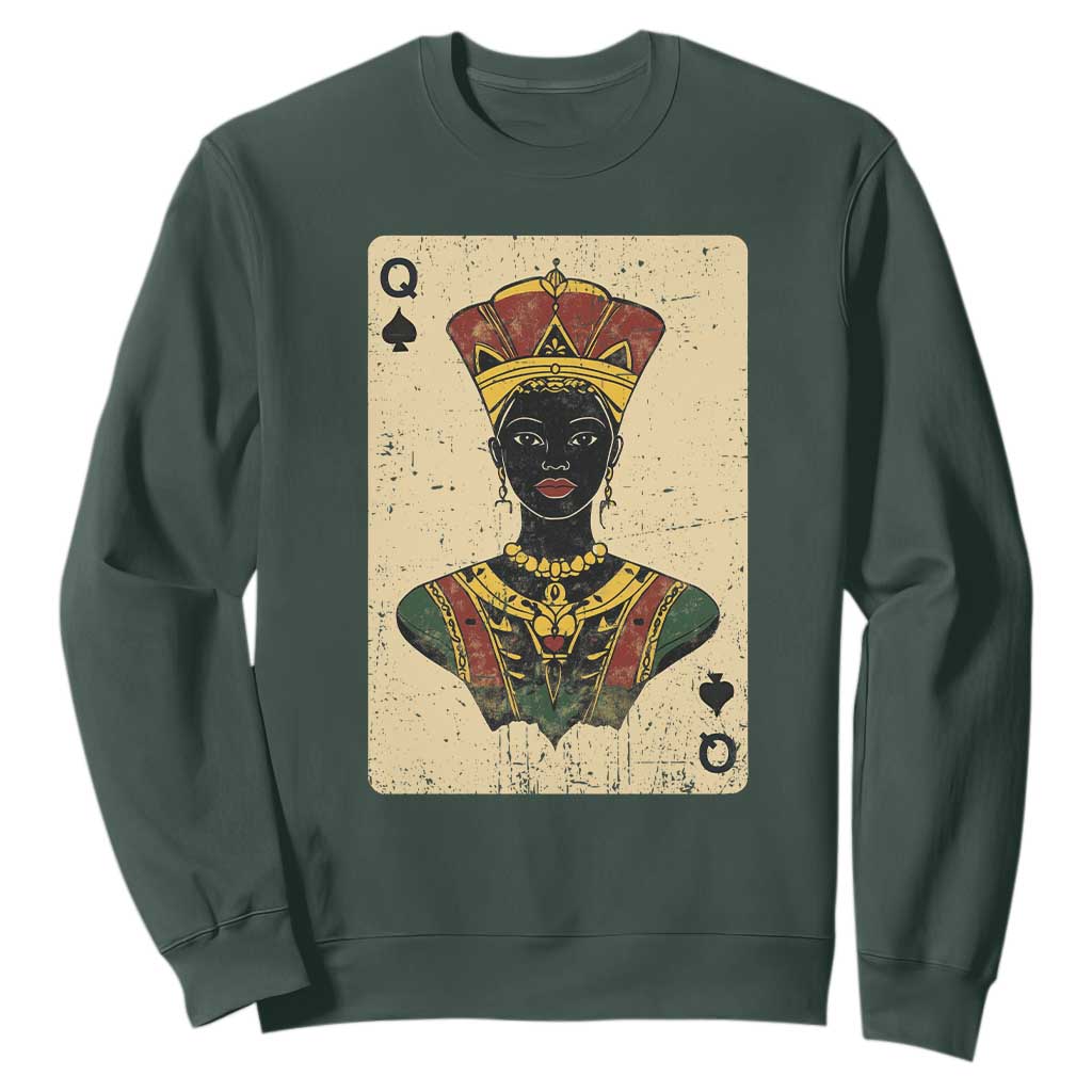Black Pride African Queen Card Sweatshirt