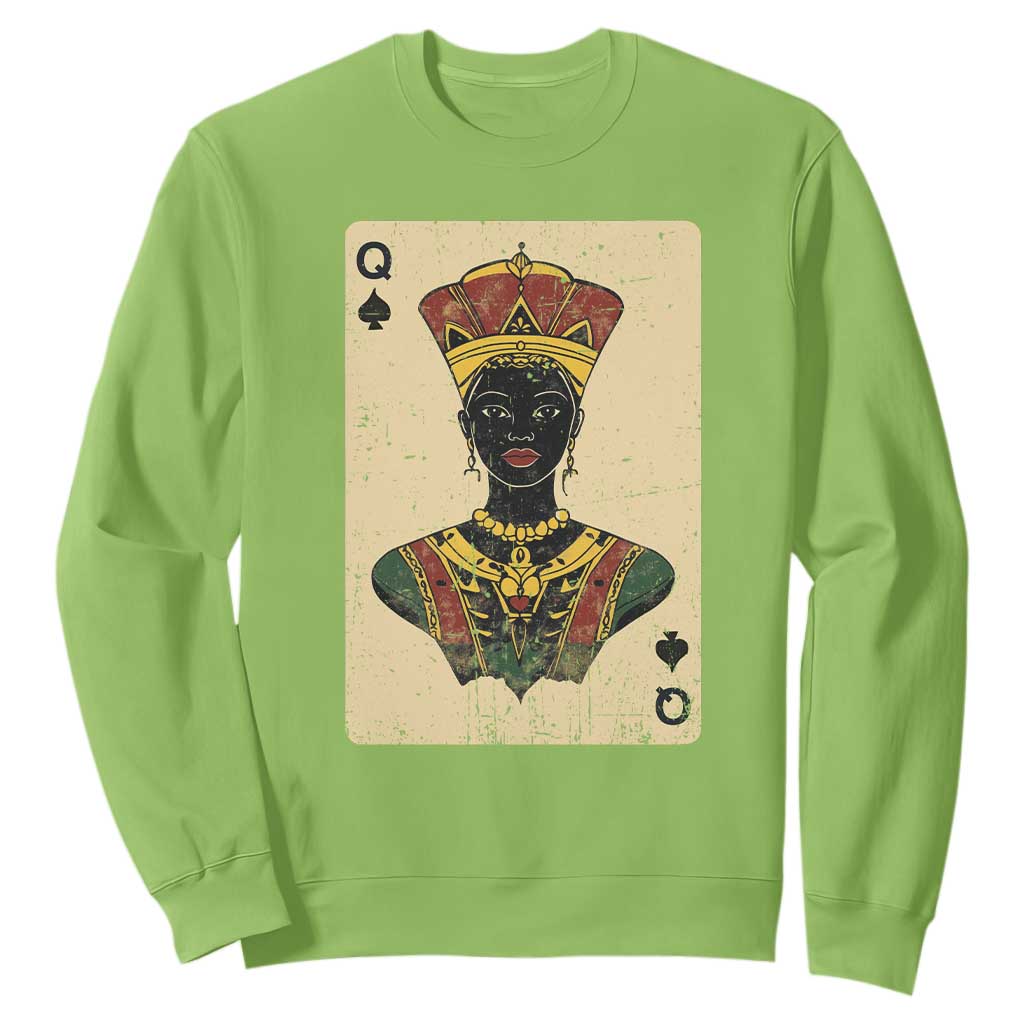 Black Pride African Queen Card Sweatshirt
