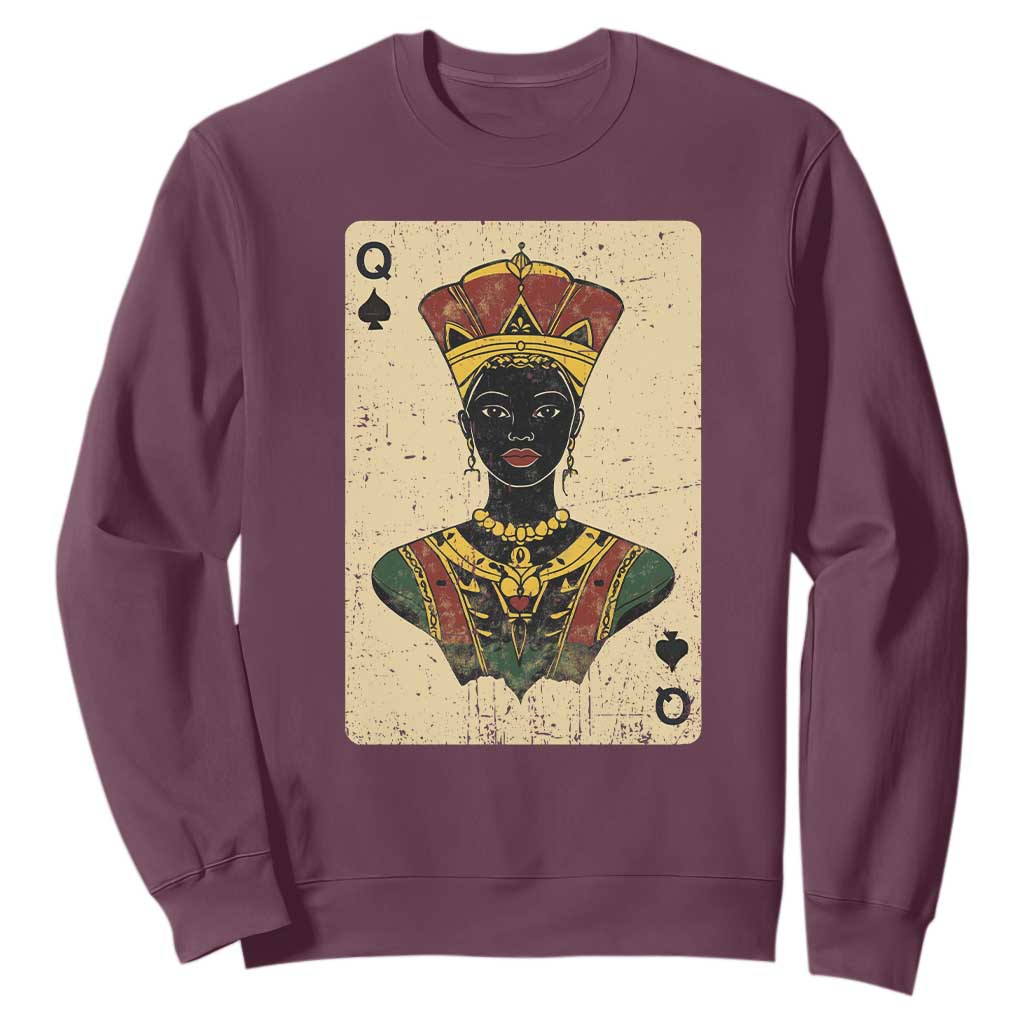 Black Pride African Queen Card Sweatshirt