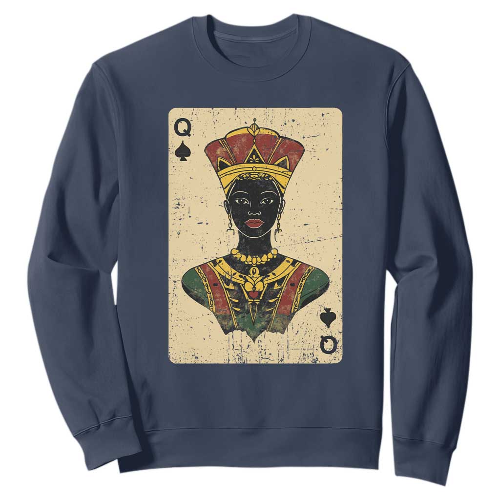 Black Pride African Queen Card Sweatshirt