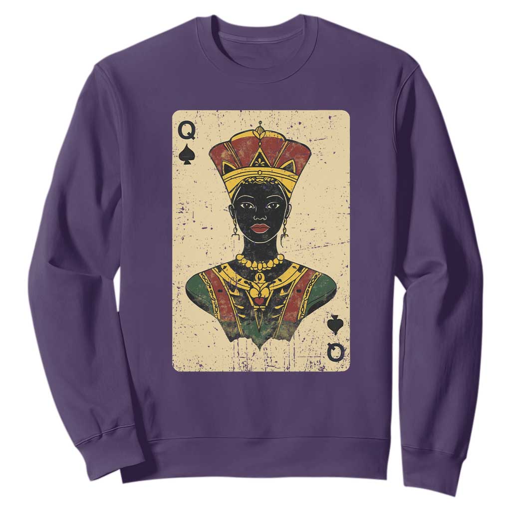 Black Pride African Queen Card Sweatshirt