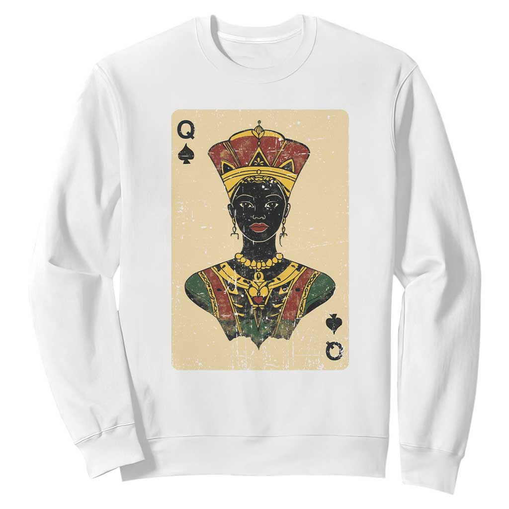 Black Pride African Queen Card Sweatshirt