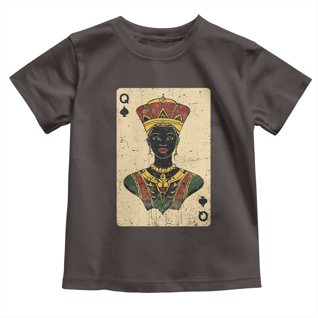 Black Pride African Queen Card Toddler T Shirt