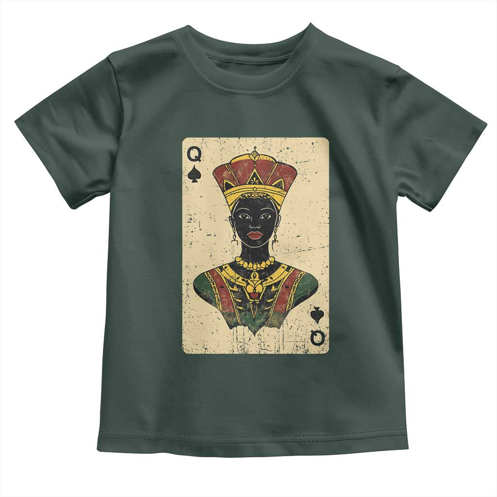 Black Pride African Queen Card Toddler T Shirt