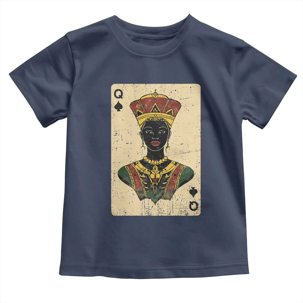 Black Pride African Queen Card Toddler T Shirt