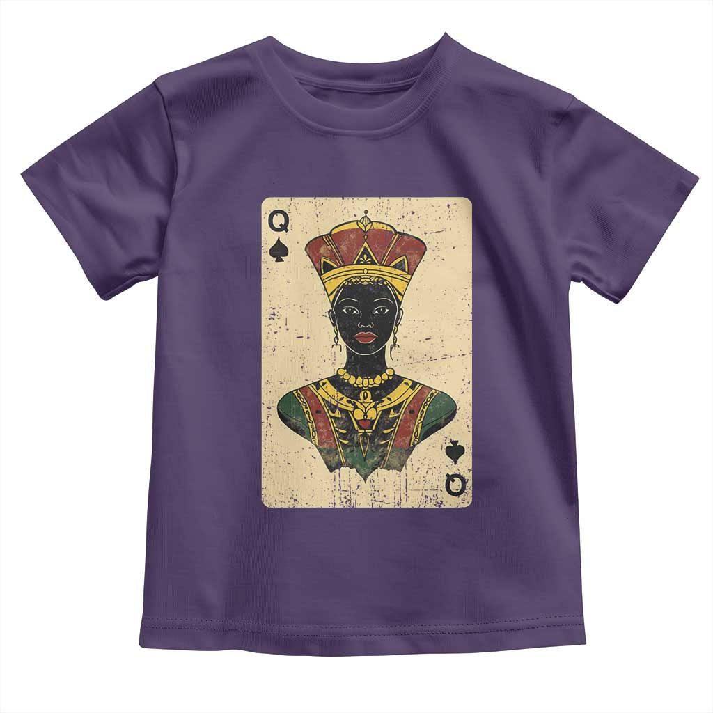 Black Pride African Queen Card Toddler T Shirt