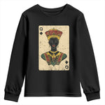 Black Pride African Queen Card Youth Sweatshirt