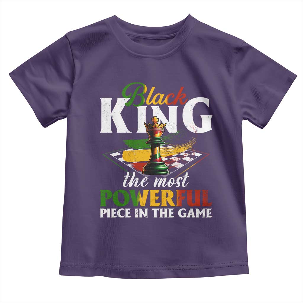 Black Pride Toddler T Shirt Black King The Most Powerful Piece In The Game
