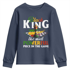 Black Pride Youth Sweatshirt Black King The Most Powerful Piece In The Game