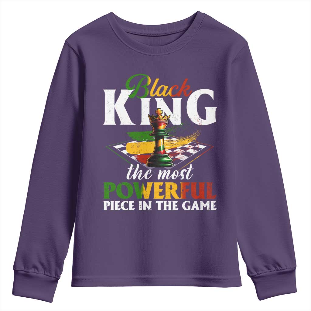 Black Pride Youth Sweatshirt Black King The Most Powerful Piece In The Game