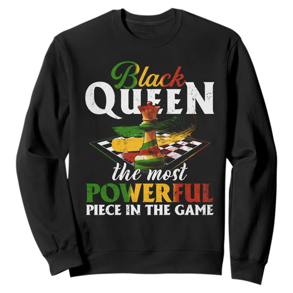 Black Pride Sweatshirt Black Queen The Most Powerful Piece In The Game
