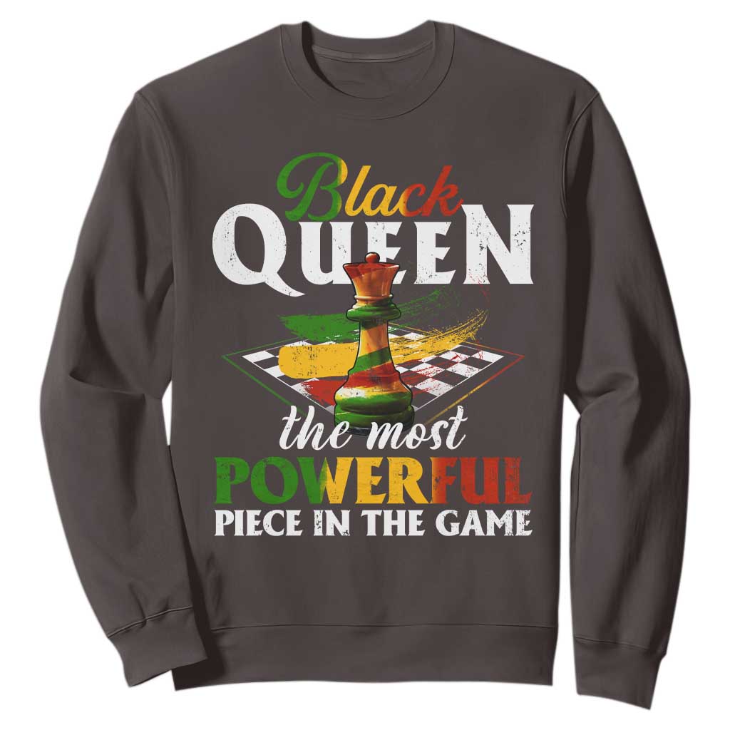 Black Pride Sweatshirt Black Queen The Most Powerful Piece In The Game