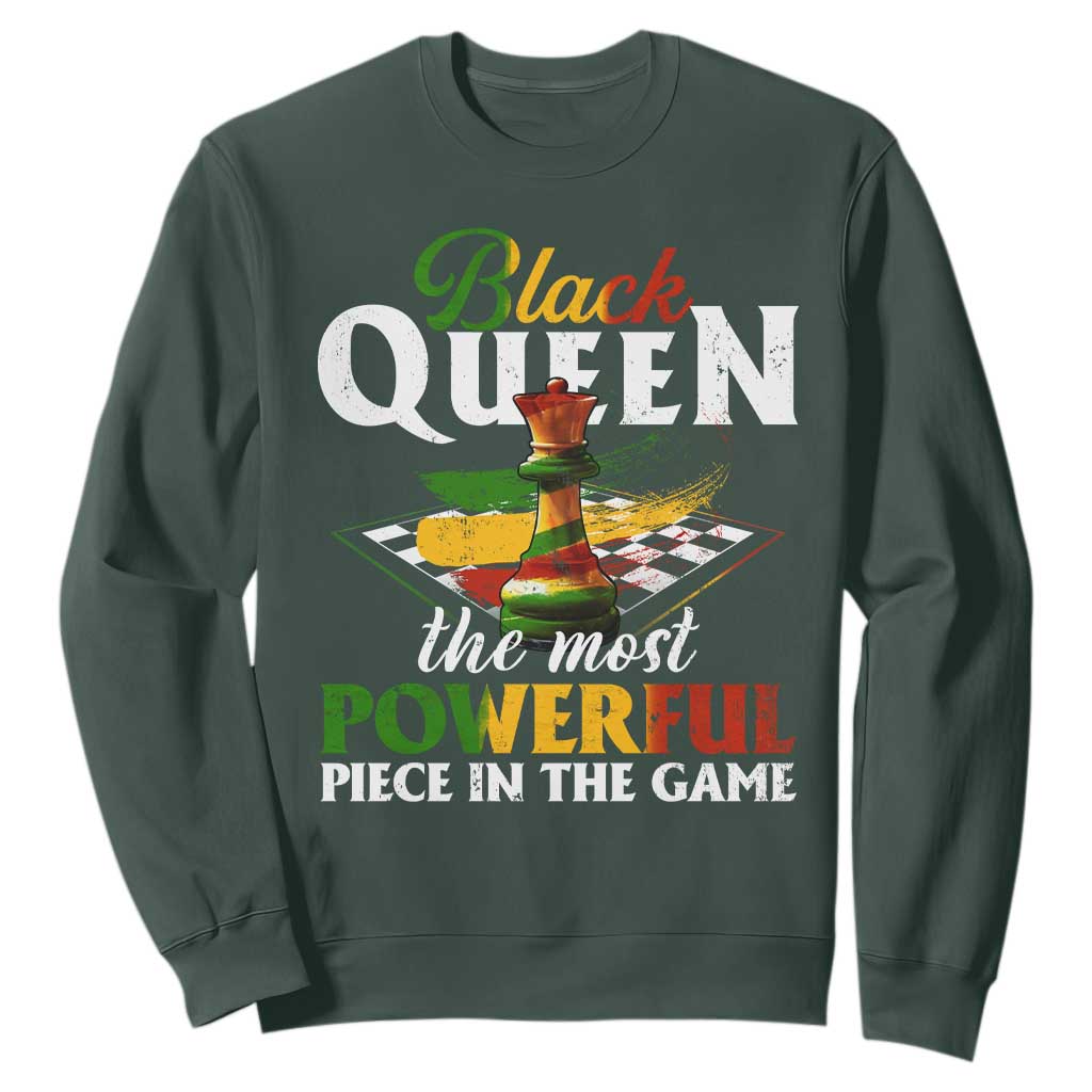 Black Pride Sweatshirt Black Queen The Most Powerful Piece In The Game