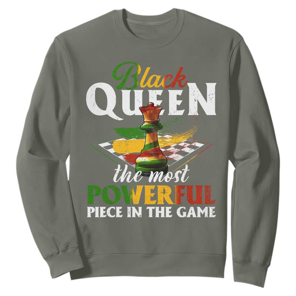 Black Pride Sweatshirt Black Queen The Most Powerful Piece In The Game