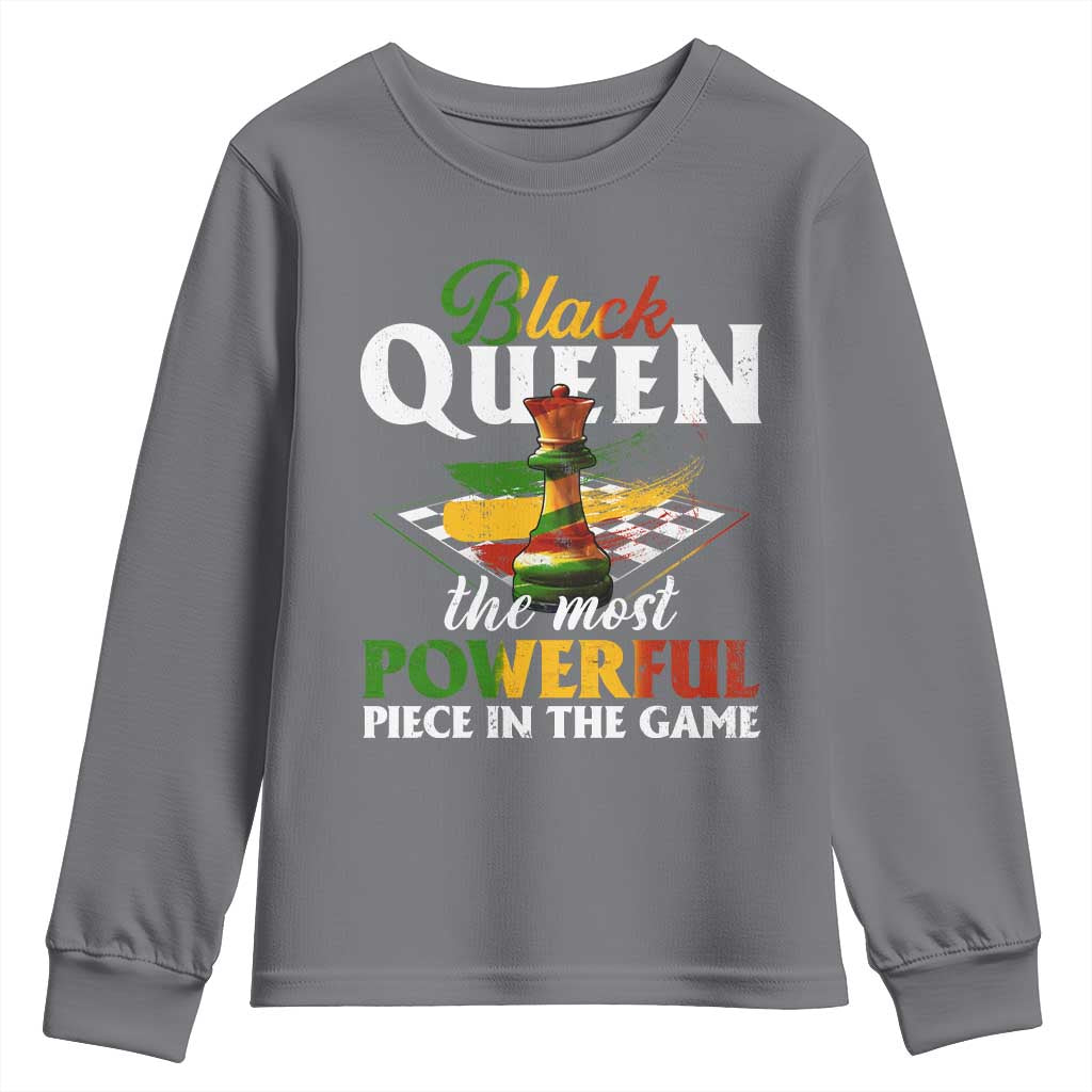 Black Pride Youth Sweatshirt Black Queen The Most Powerful Piece In The Game