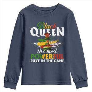 Black Pride Youth Sweatshirt Black Queen The Most Powerful Piece In The Game