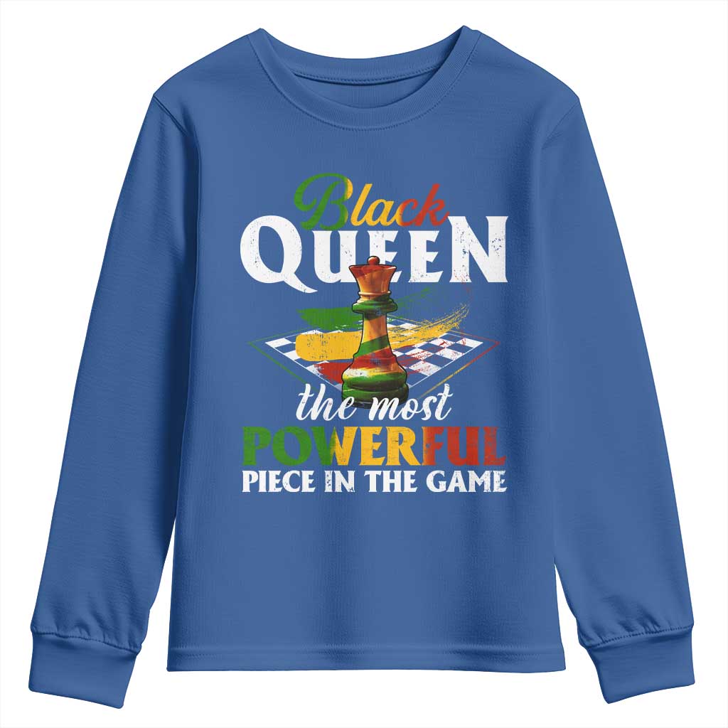 Black Pride Youth Sweatshirt Black Queen The Most Powerful Piece In The Game