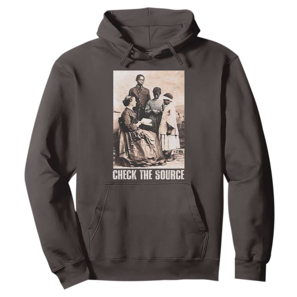 Black History Hoodie Check The Source African American Pride