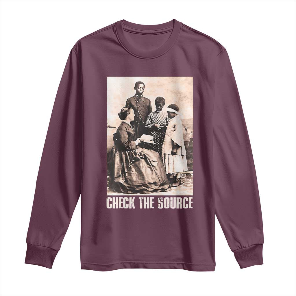 Black History Long Sleeve Shirt Check The Source African American Pride