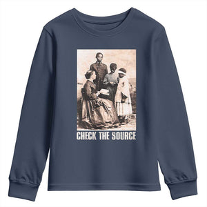 Black History Youth Sweatshirt Check The Source African American Pride