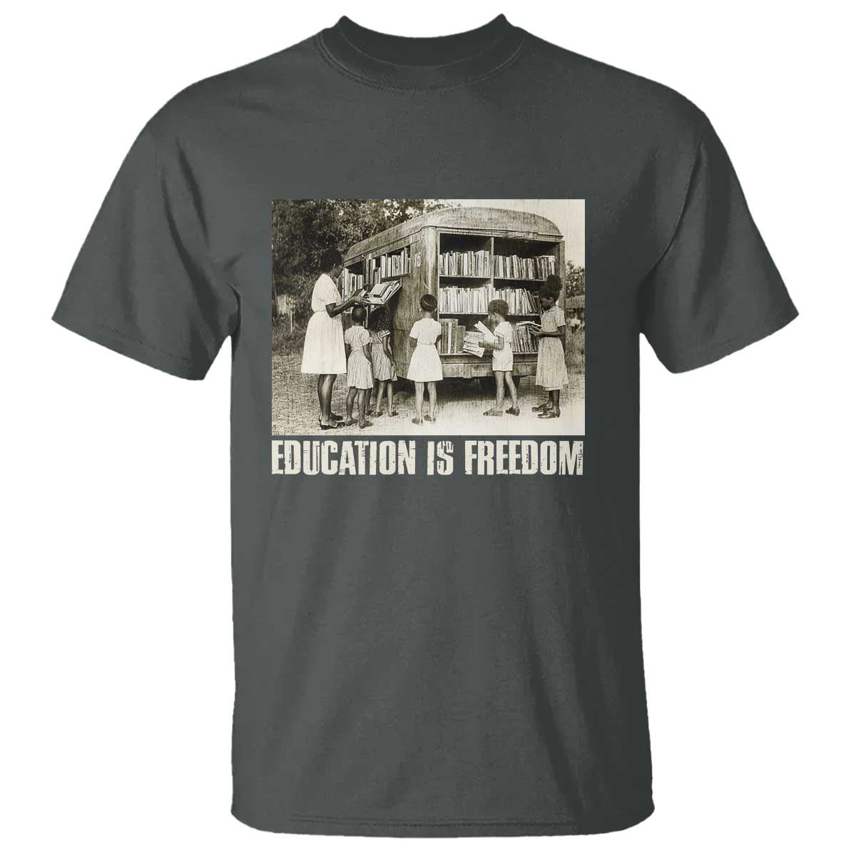 Education Is Freedom T Shirt Black Educator Bookish