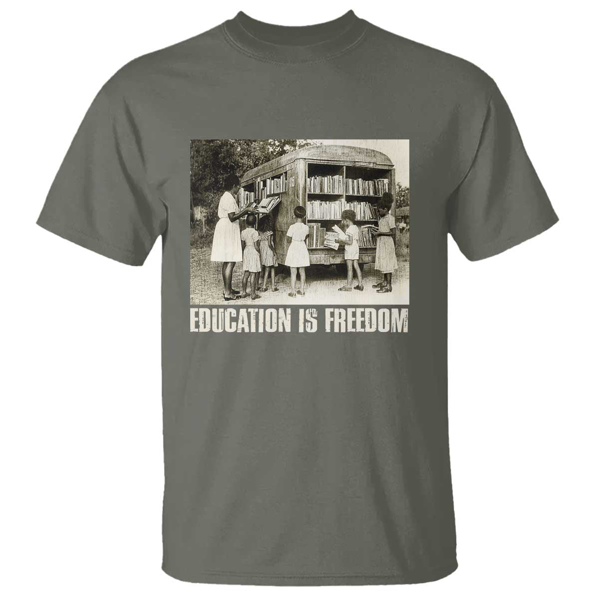 Education Is Freedom T Shirt Black Educator Bookish