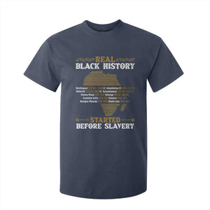 Real Black History Started Before Slavery T Shirt For Kid