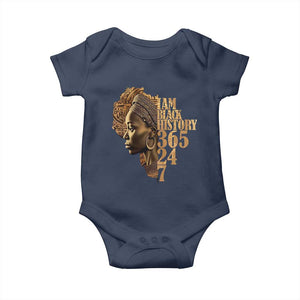 I Am Black History 365 24 7 Baby Onesie