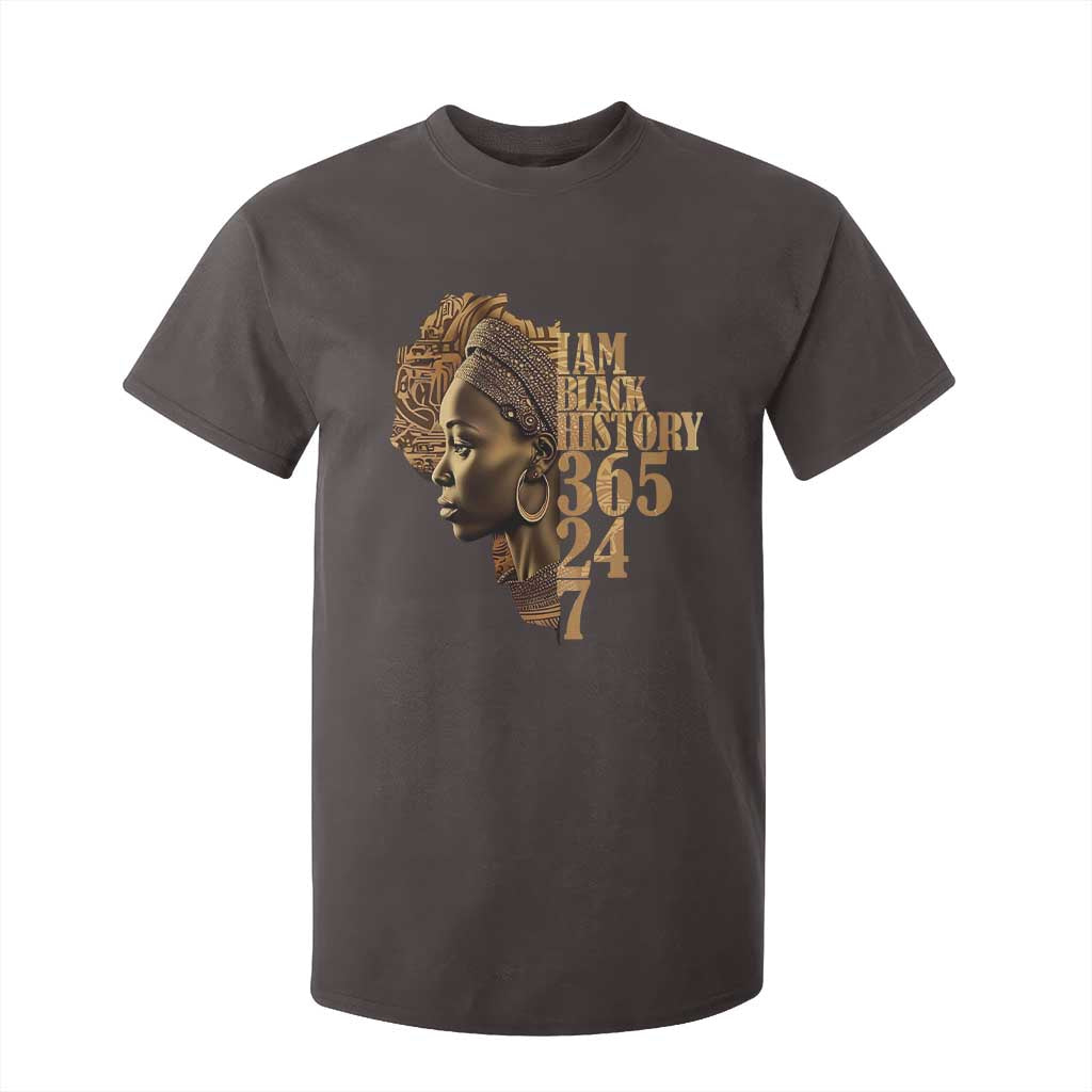 I Am Black History 365 24 7 T Shirt For Kid