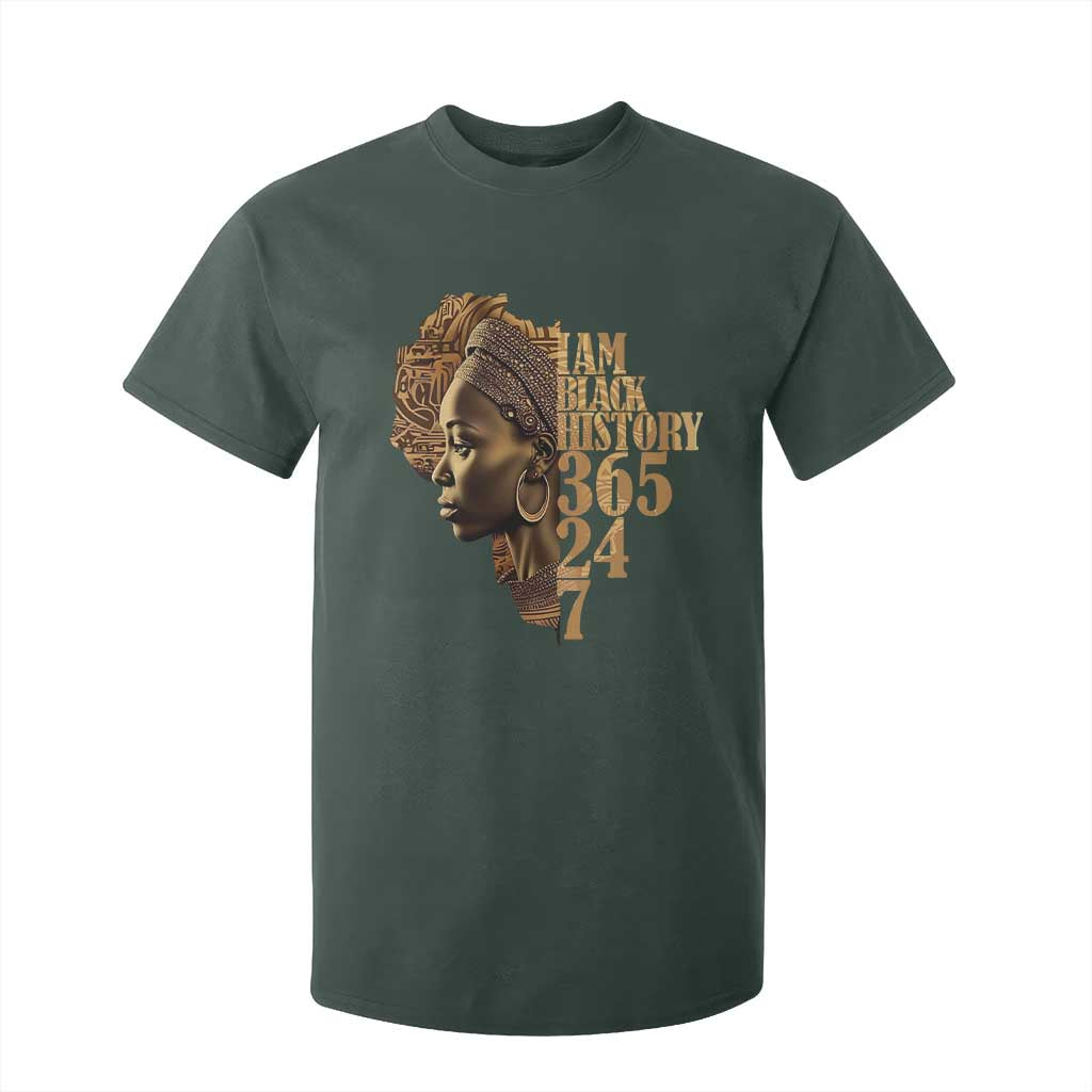 I Am Black History 365 24 7 T Shirt For Kid