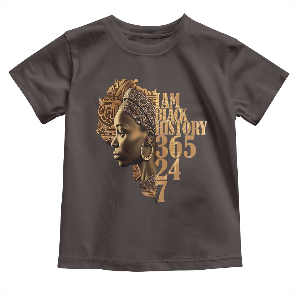 I Am Black History 365 24 7 Toddler T Shirt